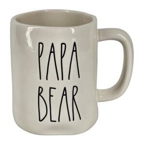 RAE DUNN ARTISAN COLLECTION "PAPA BEAR" CERAMIC MUG – 12OZ – BY MAGENTA